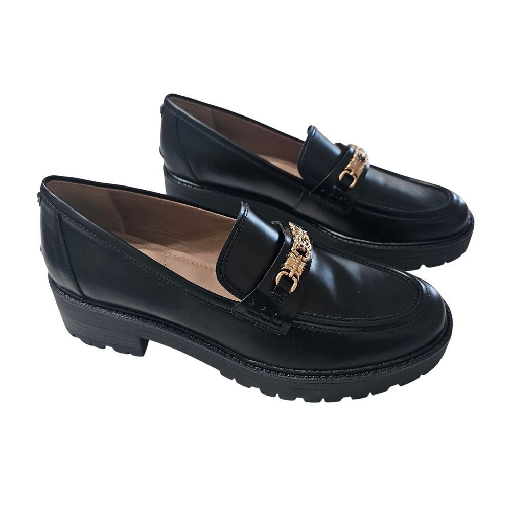 SAM EDELMAN Teo Lug Loafer Black Size 9 NWOT